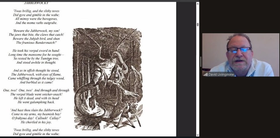 Аналіз мовної гри та образів у вірші “Jabberwocky”